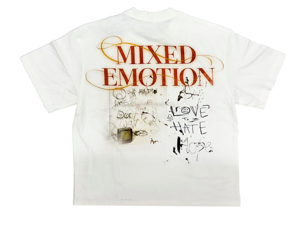Mixed Emotion White 'Deja Vu' Tee