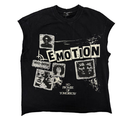 Mixed Emotion 'Newspaper' Sleeveless Tee