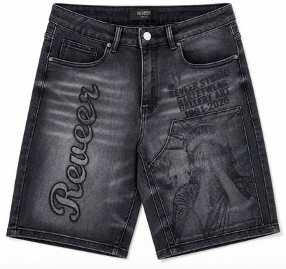Reveer 'Liberty' Jean Shorts - Black