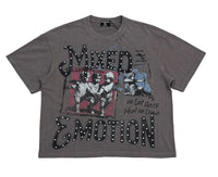 Mixed Emotion Grey 'Friends' Tee