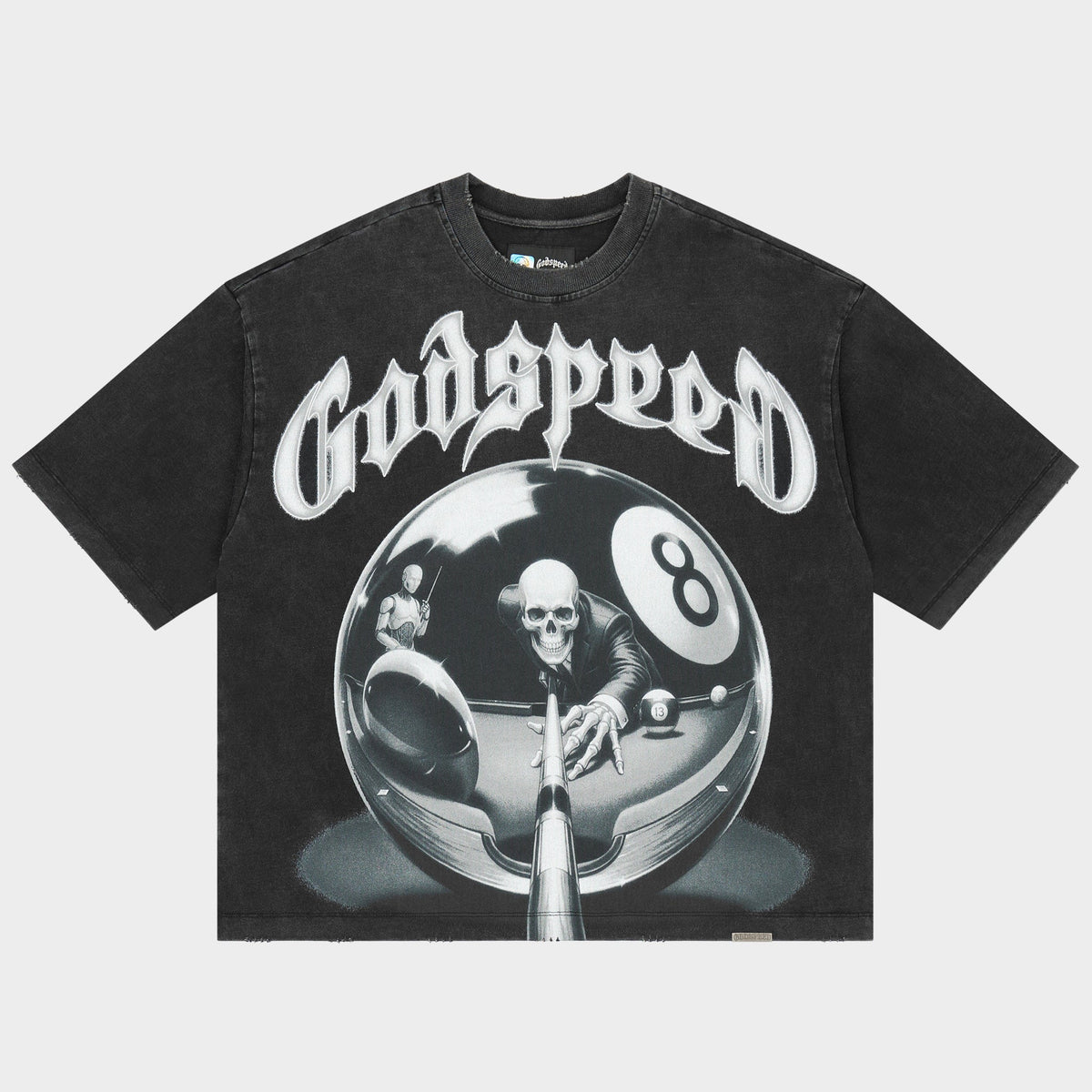 8ball CP Black Wash Godspeed Tee front