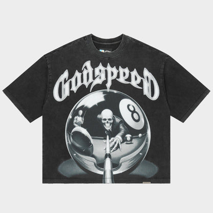 8ball CP Black Wash Godspeed Tee front