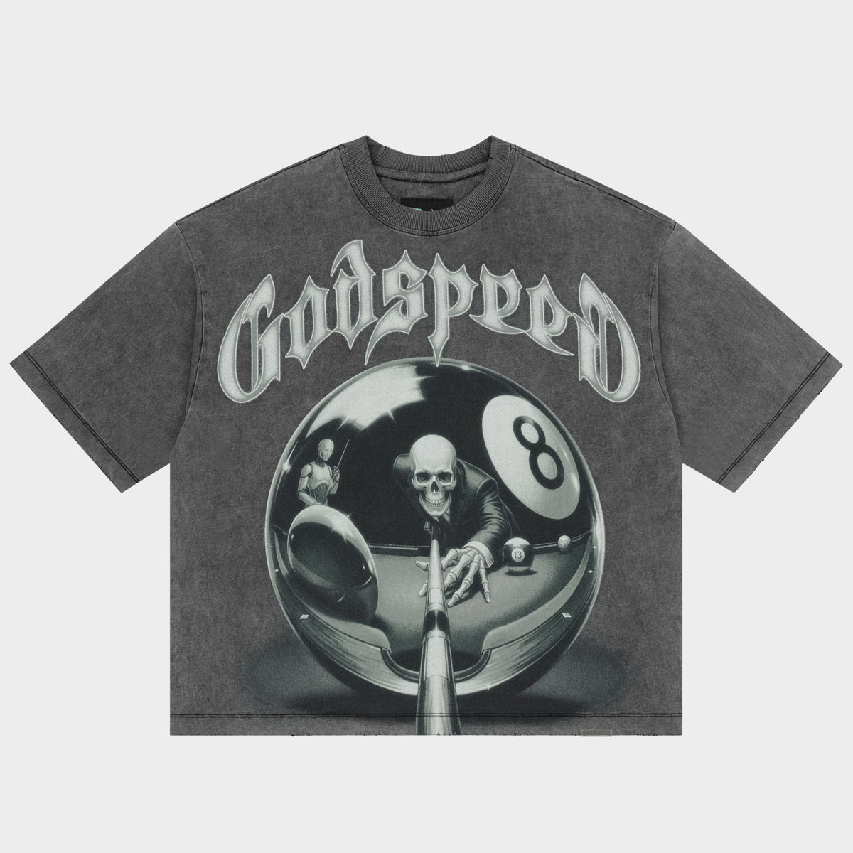 8ball CP Grey Wash Godspeed Tee front