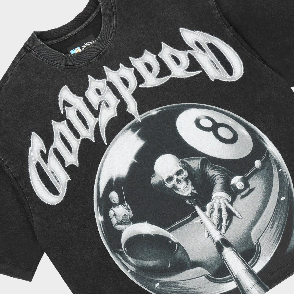 8ball CP Black Wash Godspeed Tee back