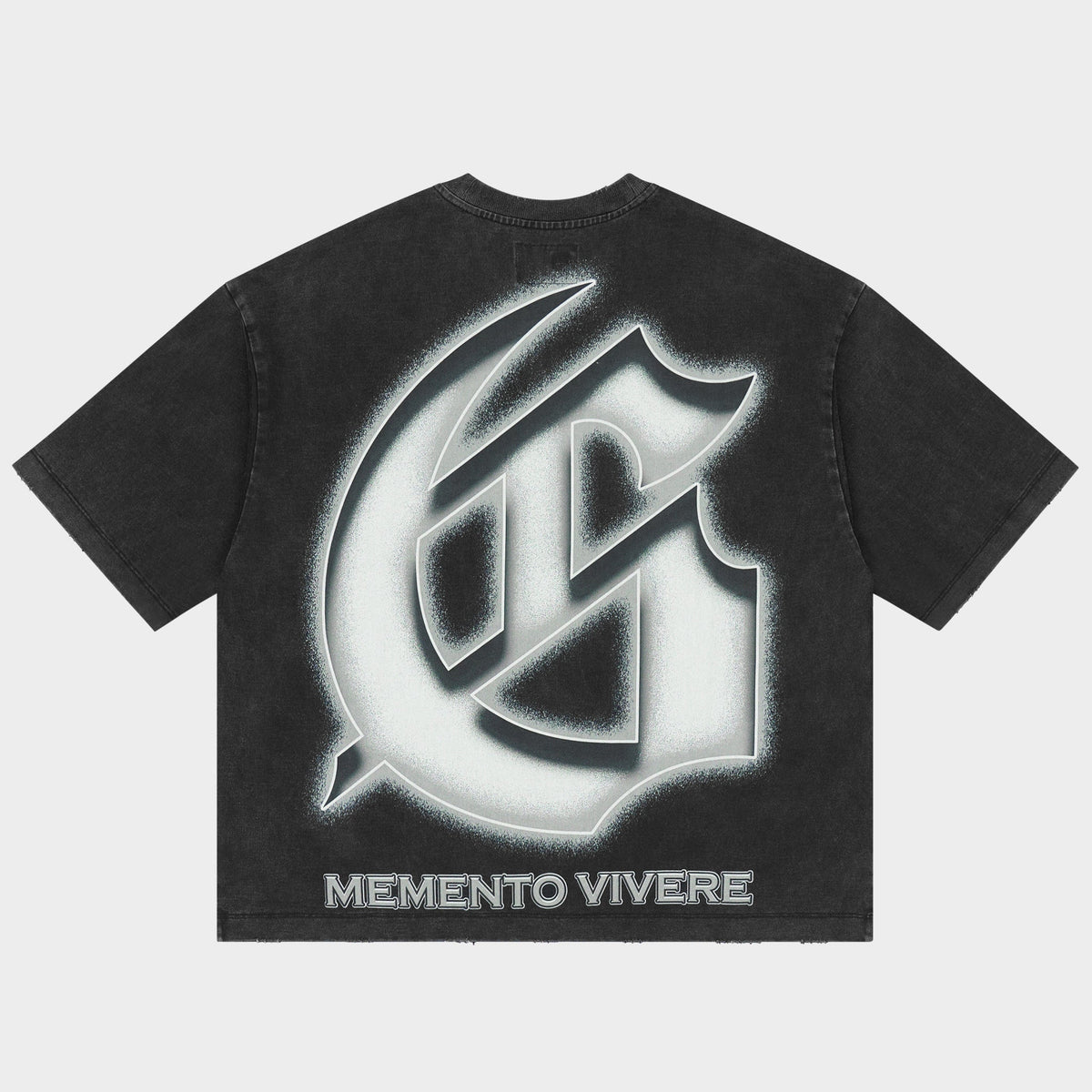 Silencio Black Wash Godspeed Tee back