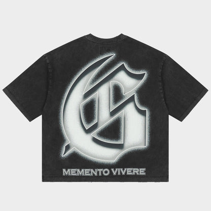 Silencio Black Wash Godspeed Tee back