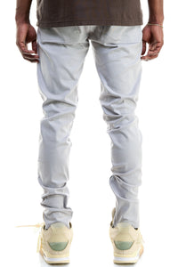 KNB3074 Light Grey | KDNK Tapered Stacked Stretch Joggers