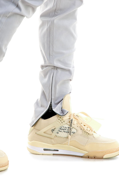 KNB3074 Light Grey | KDNK Tapered Stacked Stretch Joggers