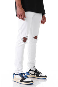 KNB3119 White | KDNK Pure White Skinny Stretch Jeans