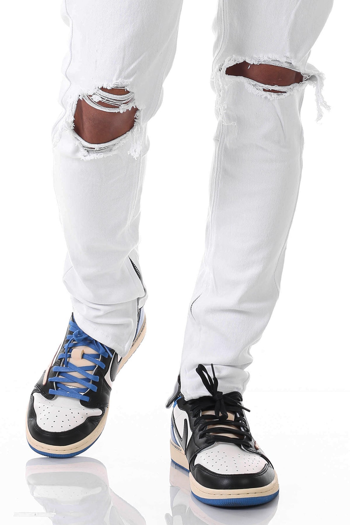 KNB3119 White | KDNK Pure White Skinny Stretch Jeans