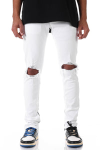 KNB3119 White | KDNK Pure White Skinny Stretch Jeans