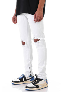 KNB3119 White | KDNK Pure White Skinny Stretch Jeans