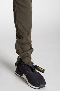 KNB3119 Olive | KDNK Army Olive Skinny Stretch Jeans