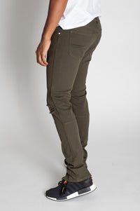 KNB3119 Olive | KDNK Army Olive Skinny Stretch Jeans