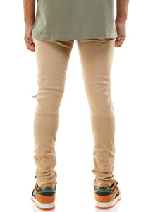 KNB3119 Tan | KDNK Tan Skinny Stretch Jeans