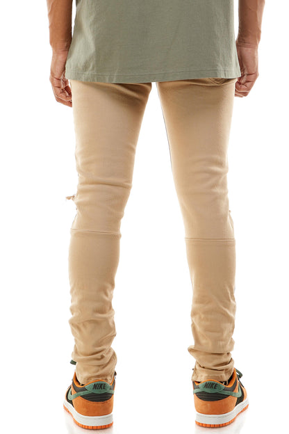 KNB3119 Tan | KDNK Tan Skinny Stretch Jeans