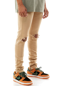 KNB3119 Tan | KDNK Tan Skinny Stretch Jeans