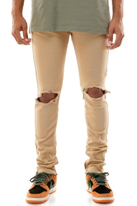 KNB3119 Tan | KDNK Tan Skinny Stretch Jeans