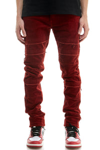 KNB3334 Burgundy | KDNK Wine Burgundy Skinny Stretch Jeans