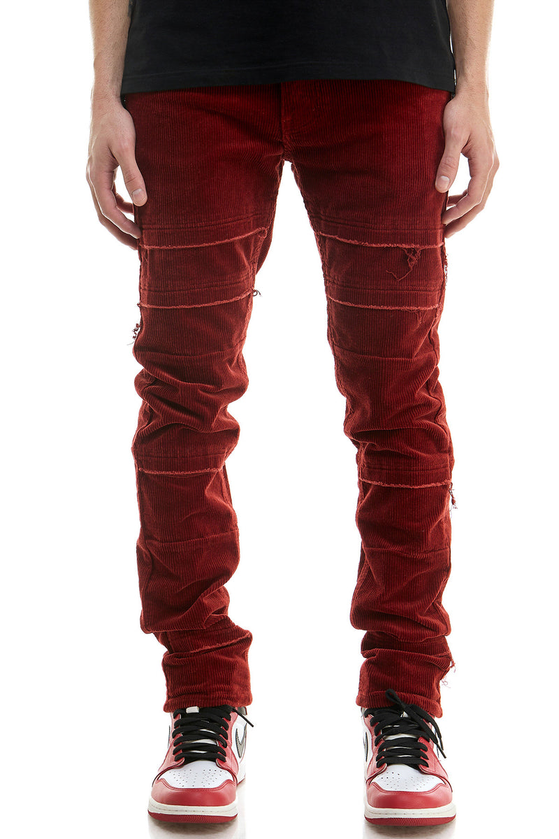 KNB3334 Burgundy | KDNK Wine Burgundy Skinny Stretch Jeans
