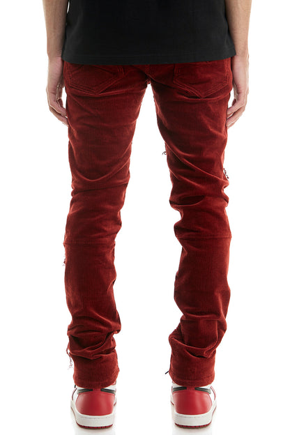 KNB3334 Burgundy | KDNK Wine Burgundy Skinny Stretch Jeans