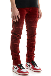 KNB3334 Burgundy | KDNK Wine Burgundy Skinny Stretch Jeans