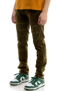 KNB3334 Olive | KDNK Military Olive Skinny Stretch Jeans