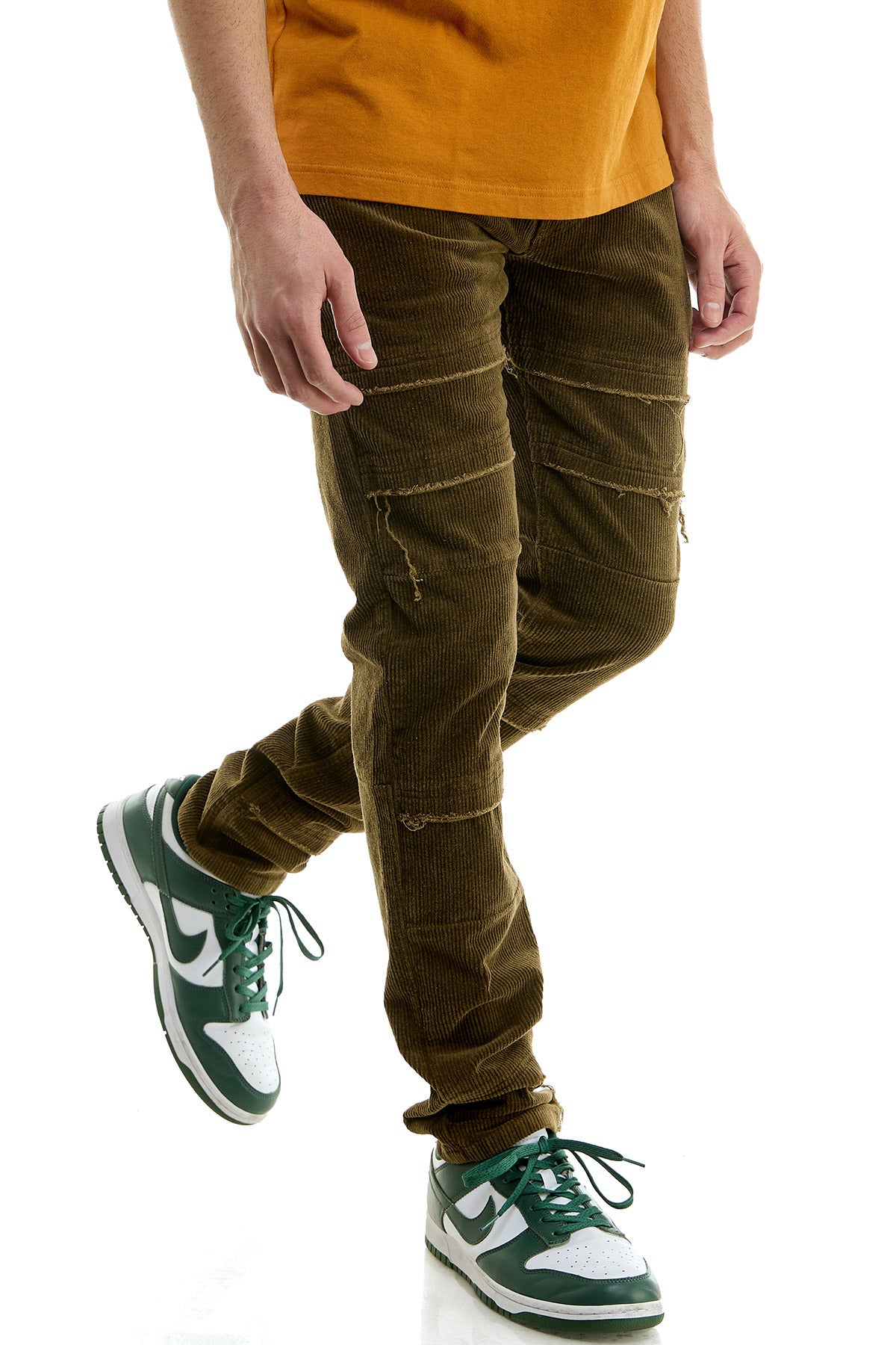 KNB3334 Olive | KDNK Military Olive Skinny Stretch Jeans