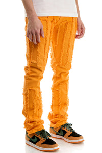 KNB3338 Orange | KDNK Bright Orange Skinny Stretch Jeans