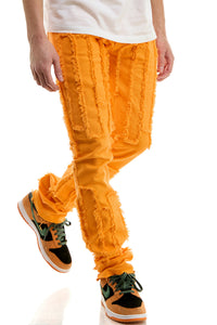KNB3338 Orange | KDNK Bright Orange Skinny Stretch Jeans