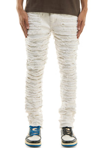 KDNK KNB3358 Off-White Skinny Stretch jeans in cream