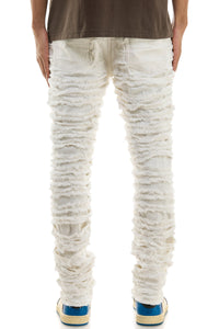 KNB3358 Cream | KDNK Off-White Skinny Stretch Jeans