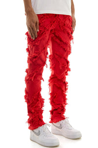 KNB3363 Red | KDNK Bold Red Skinny Stretch Jeans