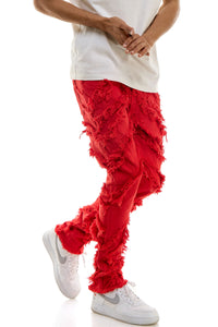 KNB3363 Red | KDNK Bold Red Skinny Stretch Jeans