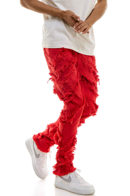 KNB3363 Red | KDNK Bold Red Skinny Stretch Jeans