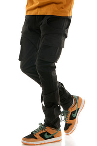 KNB3384 Black | KDNK Matte Black Skinny Stretch Jeans