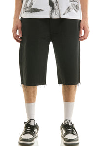 KNB3500S Black | KDNK Rhinestone Denim Shorts