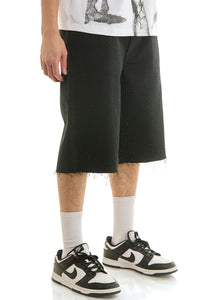 KNB3500S Black | KDNK Rhinestone Denim Shorts