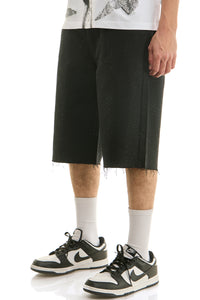 KNB3500S Black | KDNK Rhinestone Denim Shorts