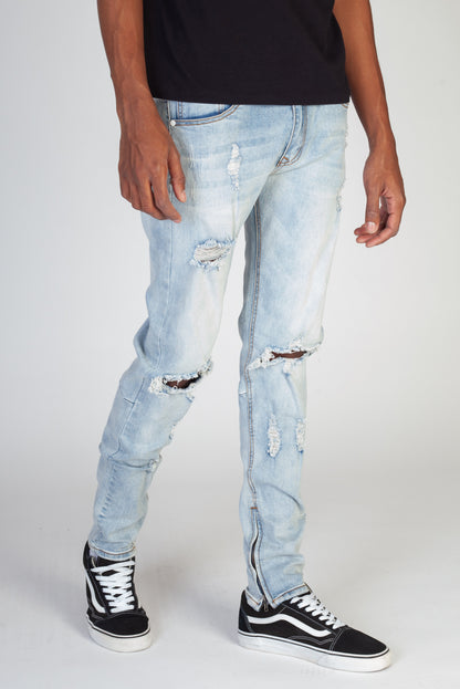 KND4170 Vintage Light Blue | KDNK Vintage Wash Skinny Stretch Jeans
