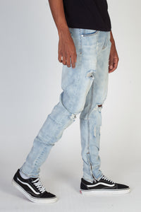 KND4170 Vintage Light Blue | KDNK Vintage Wash Skinny Stretch Jeans