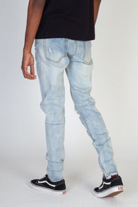 KND4170 Vintage Light Blue | KDNK Vintage Wash Skinny Stretch Jeans