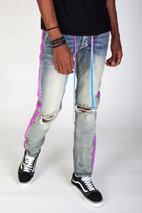 KND4279 Vintage Blue | KDNK Vintage Wash Skinny Stretch Jeans