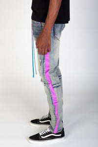 KND4279 Vintage Blue | KDNK Vintage Wash Skinny Stretch Jeans