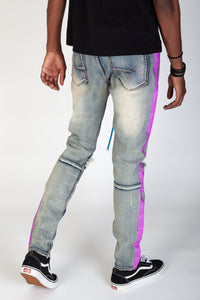 KND4279 Vintage Blue | KDNK Vintage Wash Skinny Stretch Jeans