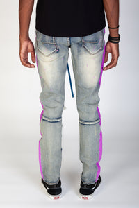 KND4279 Vintage Blue | KDNK Vintage Wash Skinny Stretch Jeans