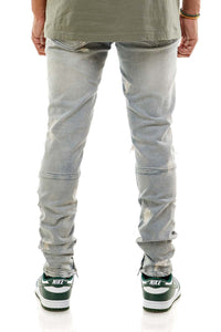 KND4344 Steel Blue | KDNK Ripped Skinny Stretch Jeans