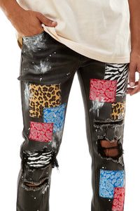 KND4387 Black | KDNK Deep Black Skinny Stretch Jeans
