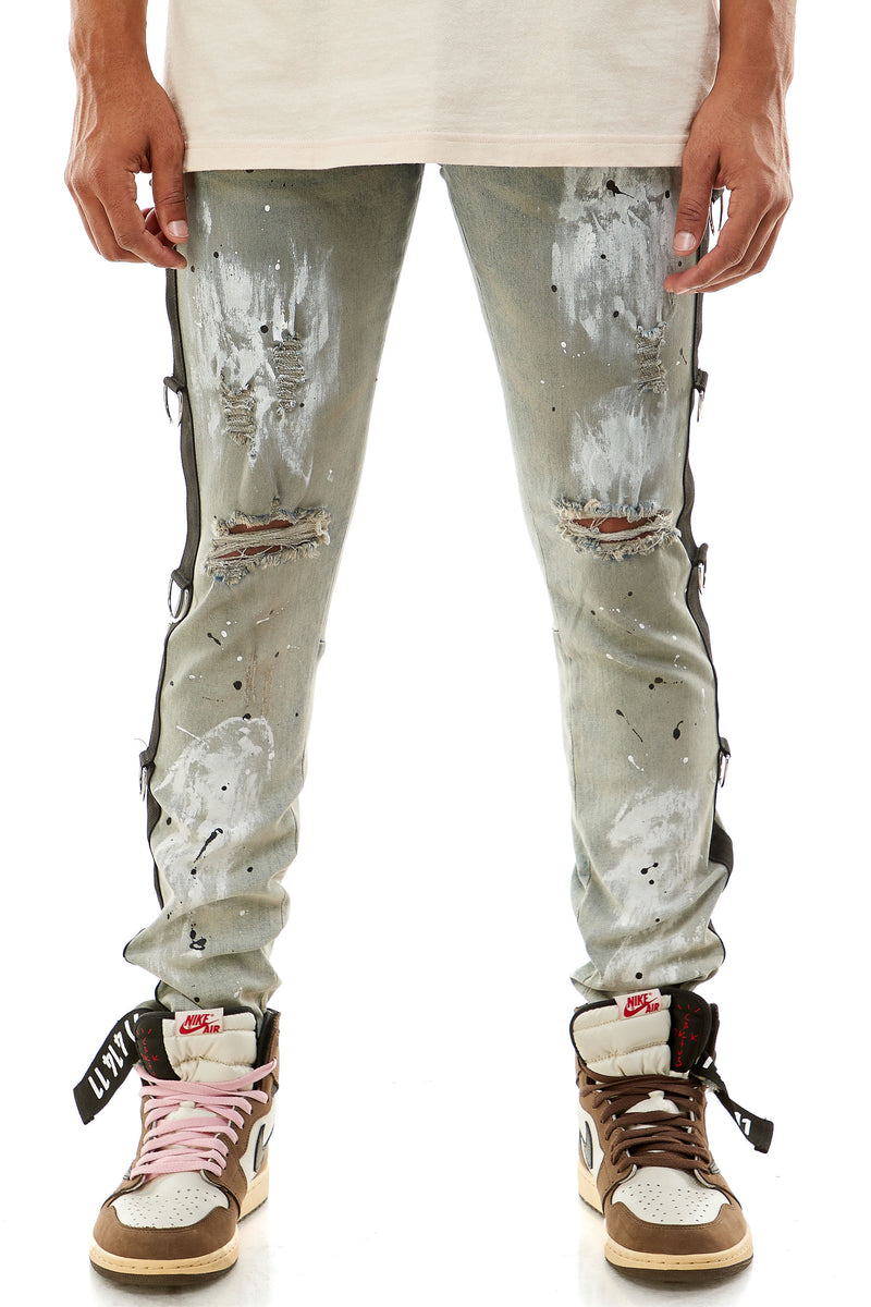 KND4403 Blue | KDNK Mid-Wash Blue Skinny Stretch Jeans