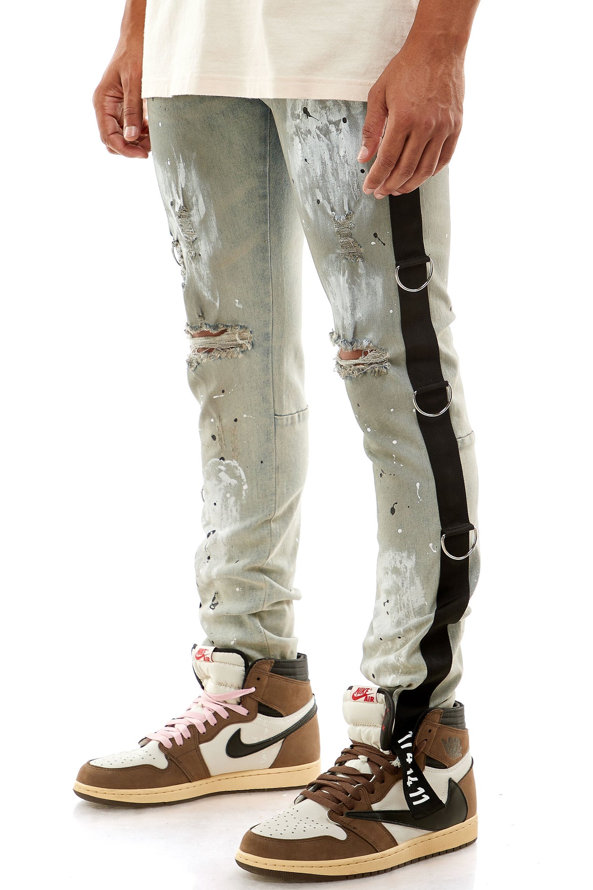 KND4403 Blue | KDNK Mid-Wash Blue Skinny Stretch Jeans
